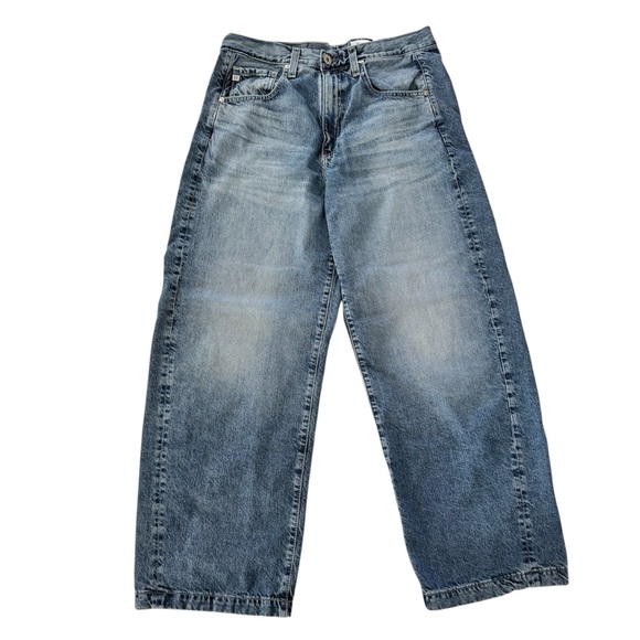 AG Hattie High Rise Barrel Jean Women’s 29 Blue Med Wash Japanese Fabric Hi Rise - Picture 3 of 16